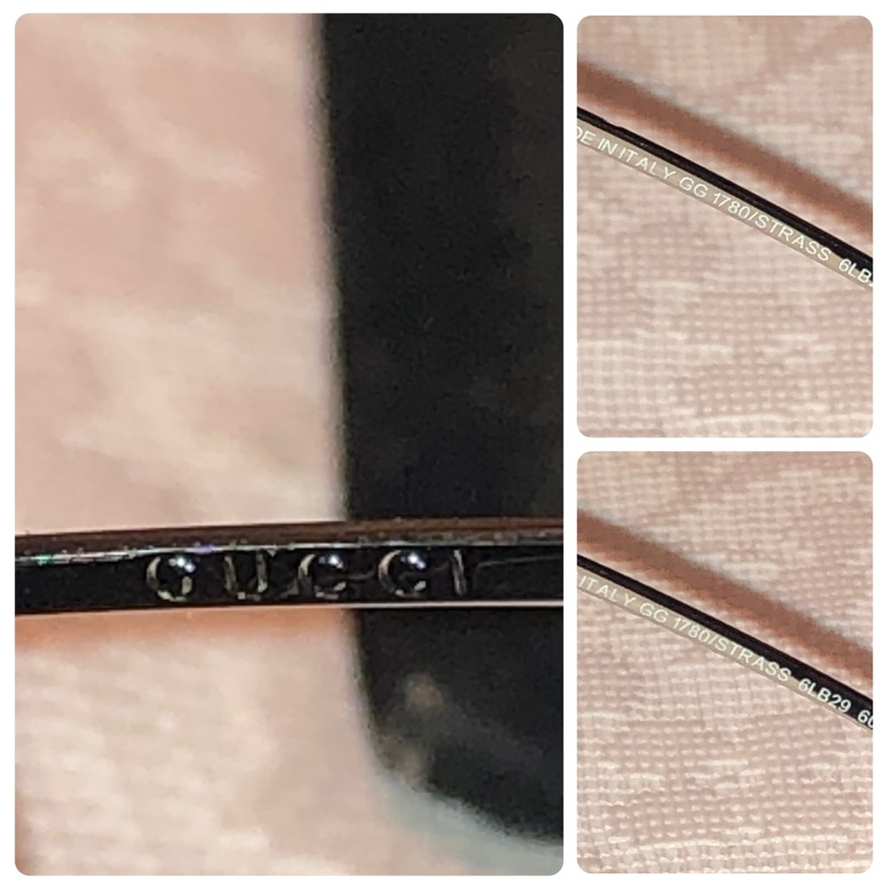 Genuine Gucci Faded Black Sunglasses Made in Italy - Picture 8 of 8
